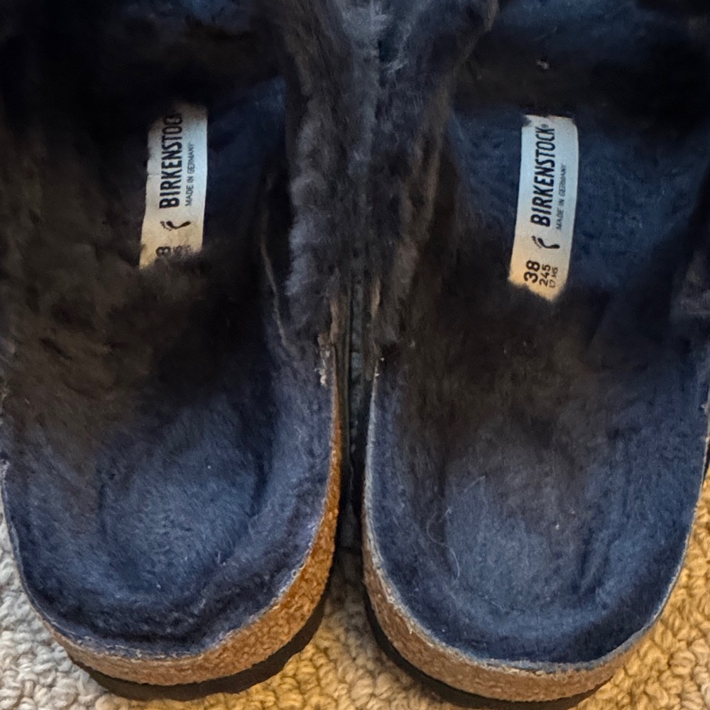 BIRKENSTOCK Arizona Big Buckle Shearling Sandals SZ 38 - Picture 3 of 6
